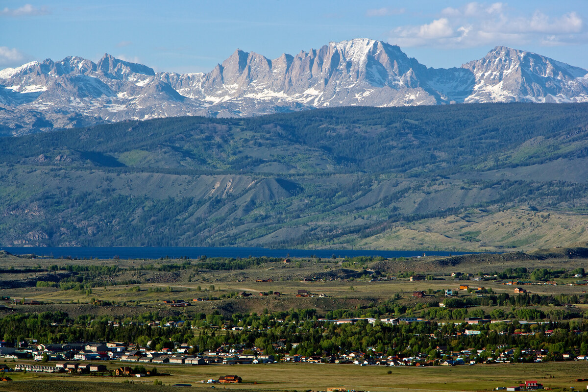 Wyoming high-country landscape surrounding the Split Diamond Meadows subdivision